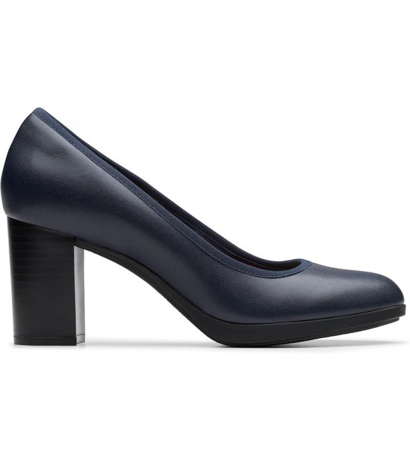 Clarks - Bayla Carly Navy Leather